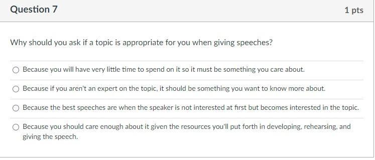 Why should you ask if a topic is appropriate for you | Chegg.com