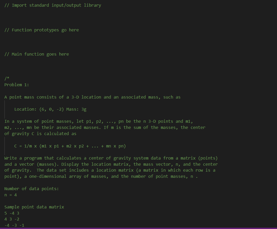 // Import standard input/output library // Function | Chegg.com