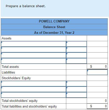 Solved Powell Company began the Year 2 accounting period | Chegg.com