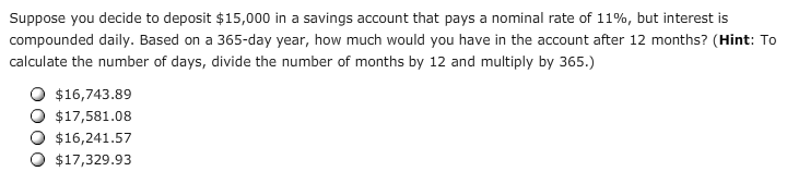 Solved Suppose you decide to deposit $15,000 in a savings | Chegg.com