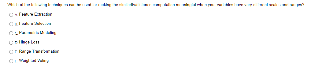 Solved Which of the following techniques can be used for | Chegg.com