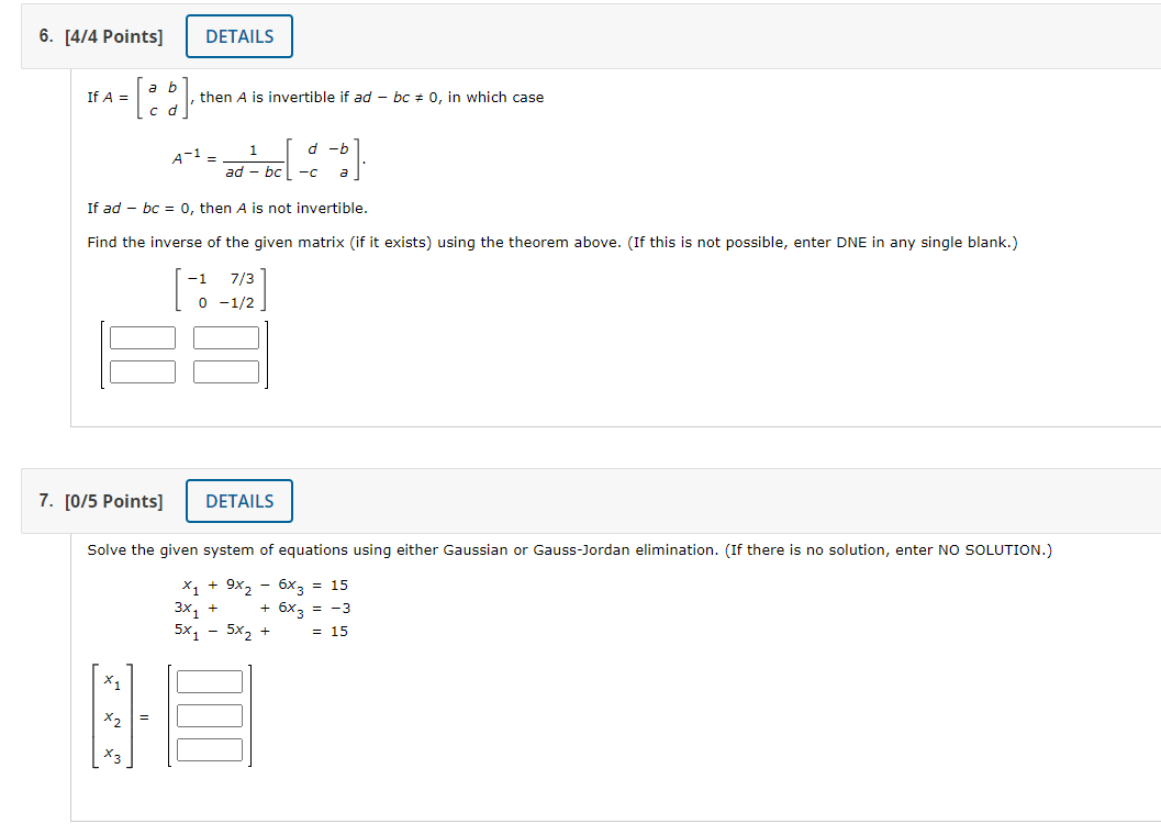 Solved If \\( A=\\left[\\begin{array}{ll}a & B \\\\ C & | Chegg.com