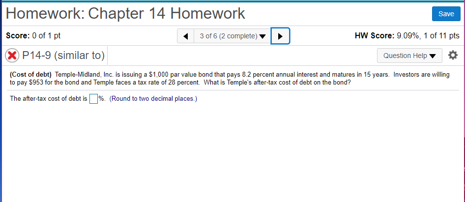 Solved Homework: Chapter 14 Homework Save Score: 0 of 1 pt 3 | Chegg.com