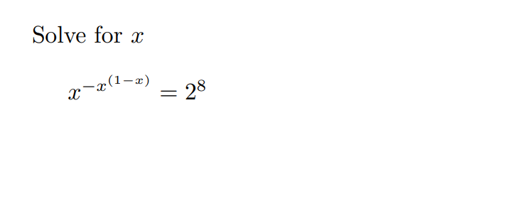Solved Solve for x x−x(1−x)=28 | Chegg.com