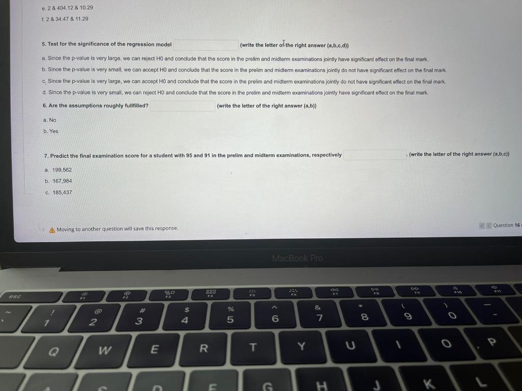 Solved 13 14 15 16 17 Question 16 7 points Save A The | Chegg.com