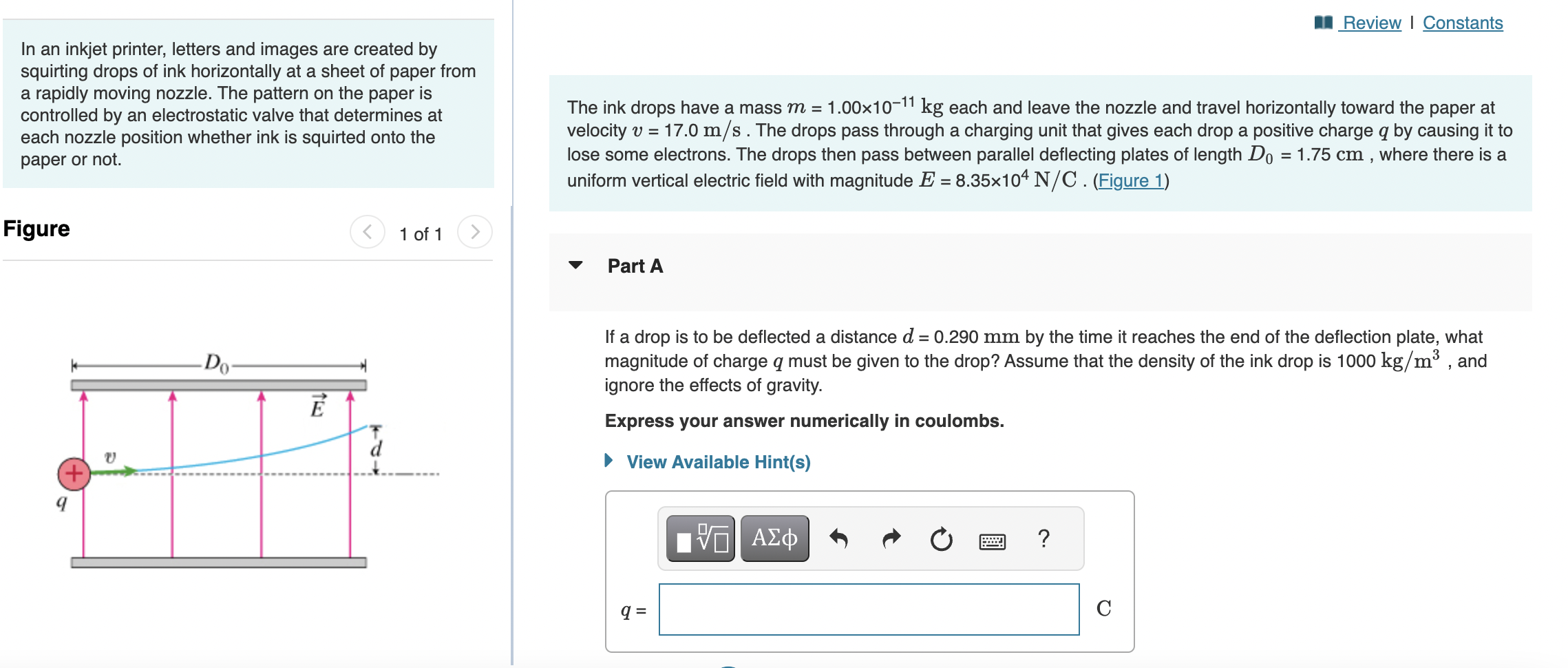 Solved In an inkjet printer, letters and images are created | Chegg.com