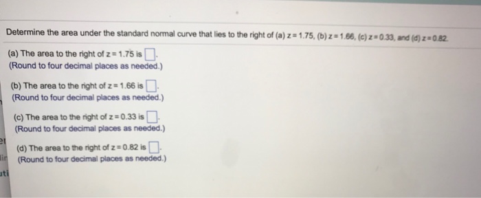 Solved Assume that the variable under consideration has a | Chegg.com