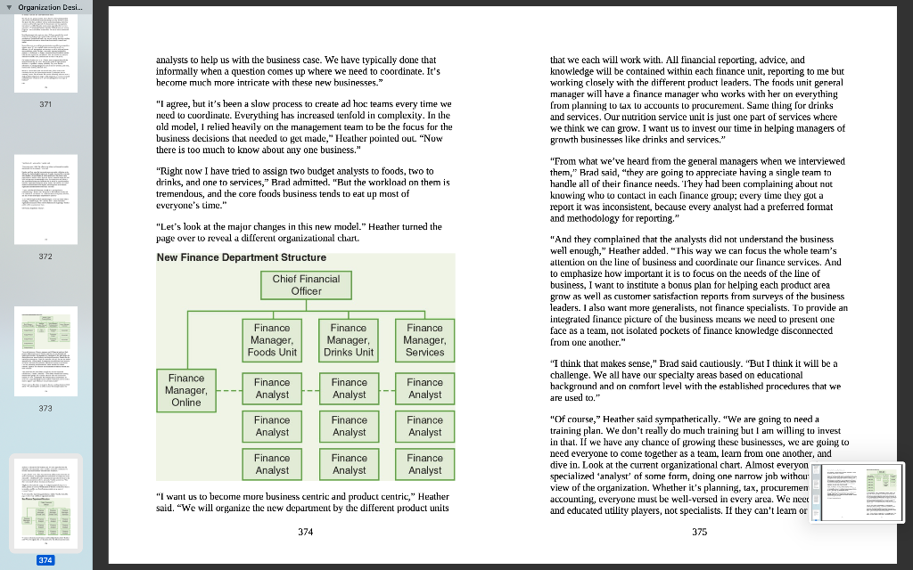 reorganizing hp case study