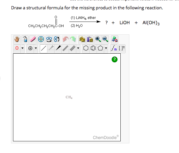 Solved Draw a structural formula for the missing product in | Chegg.com