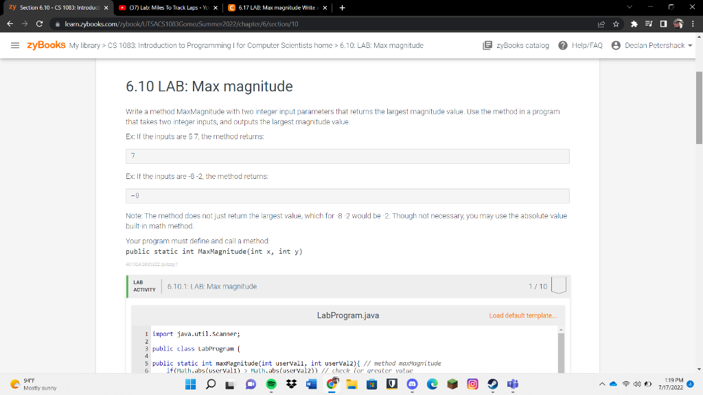 Solved NEEDED IN JAVA I need help I cannot figure out what | Chegg.com