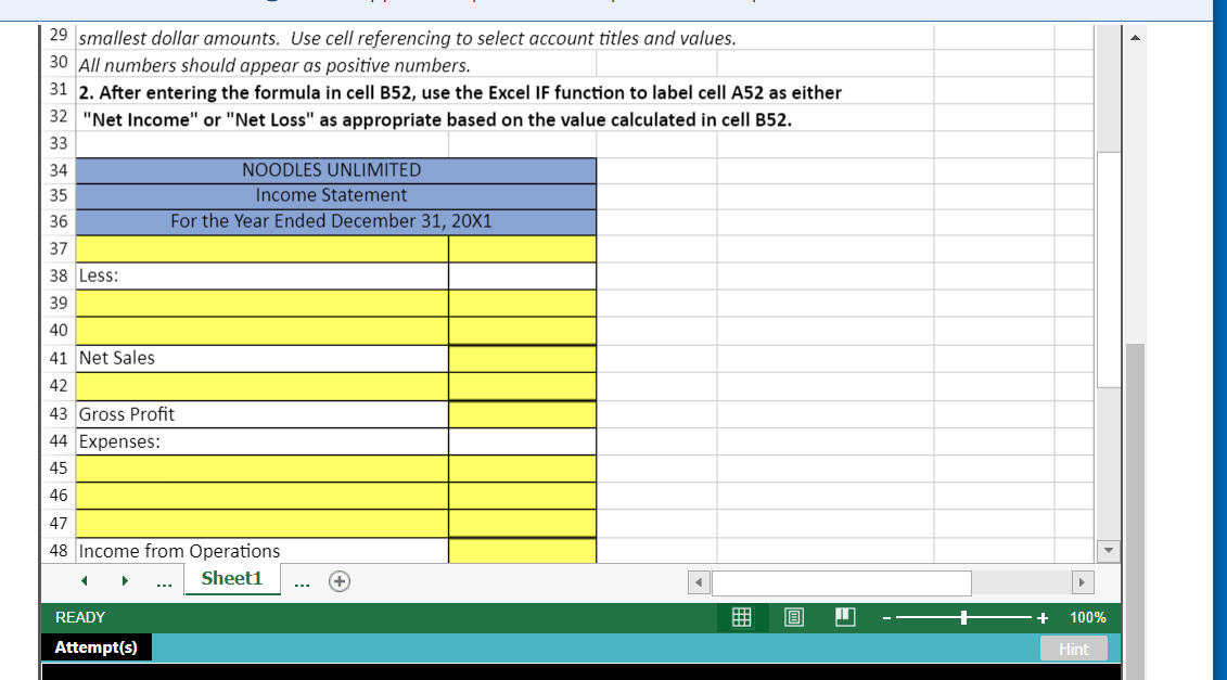 29 smallest dollar amounts. Use cell referencing to | Chegg.com