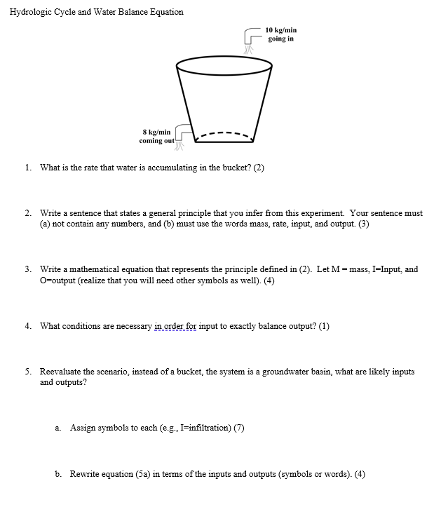 Solved Hi, can you guys help me with this Water Balance