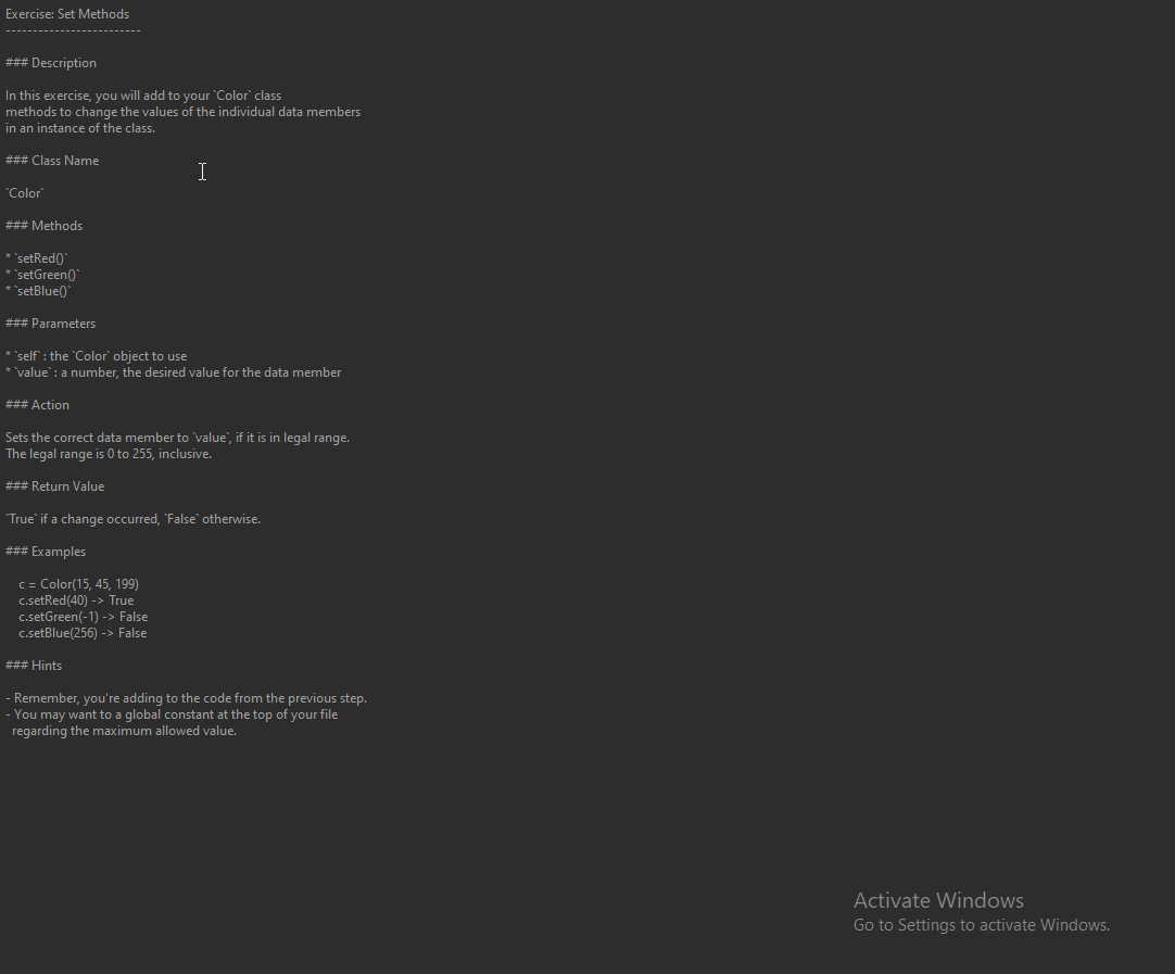 Solved in python how would i make the set functions in the | Chegg.com
