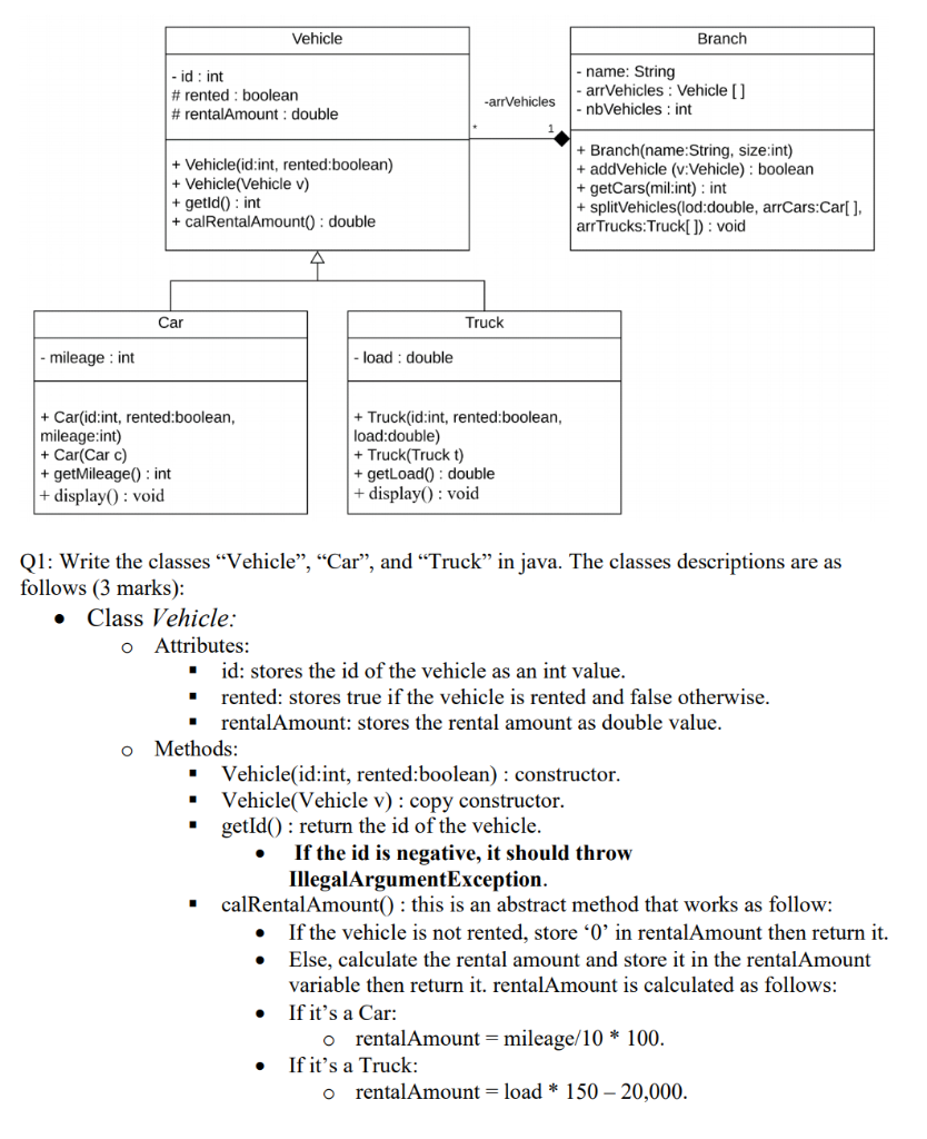 Solved JAVA 2 Homework write the 4 classes in java in any | Chegg.com