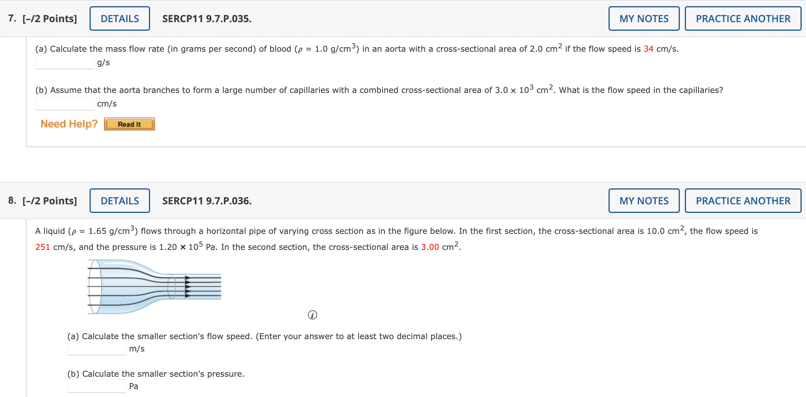 Solved (a) Calculate the mass flow rate (in grams per