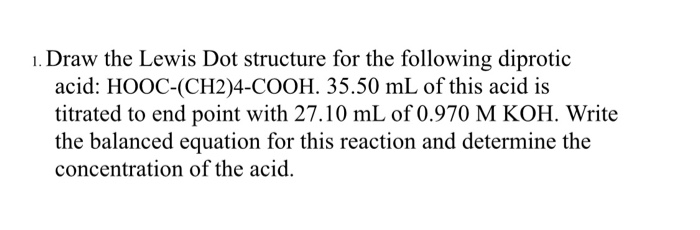 Solved . Draw the Lewis Dot structure for the following | Chegg.com