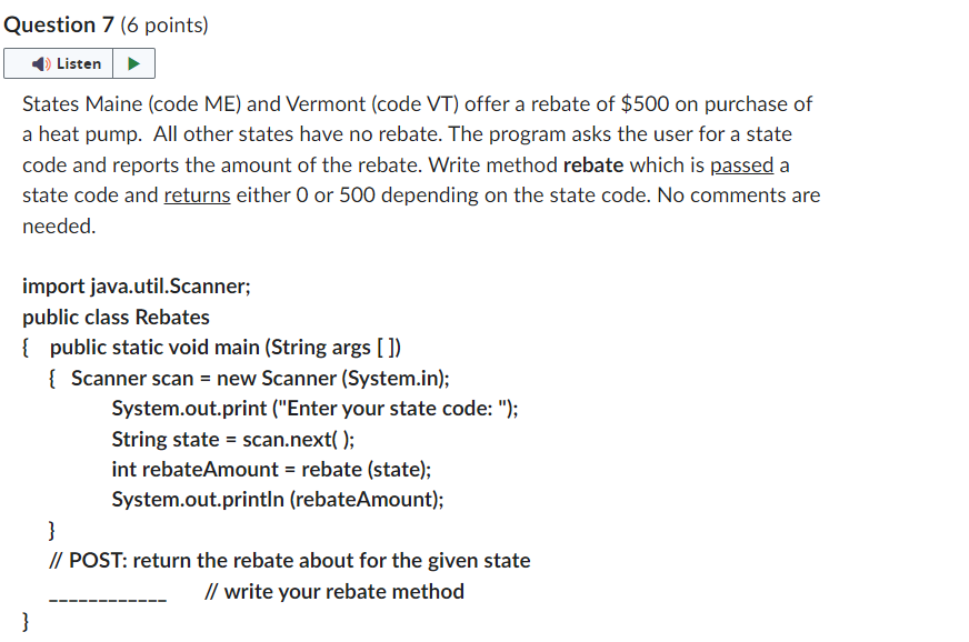 Solved States Maine (code ME) and Vermont (code VT) offer a | Chegg.com