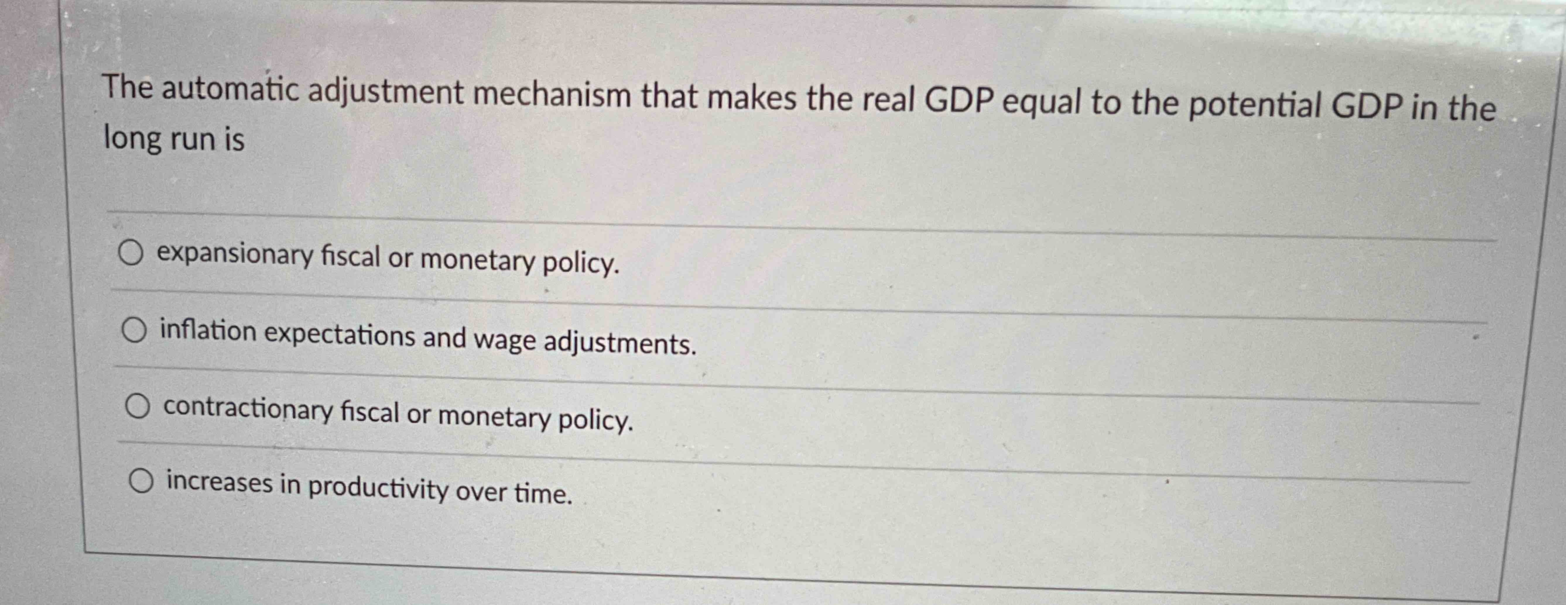 Solved The automatic adjustment mechanism that makes the