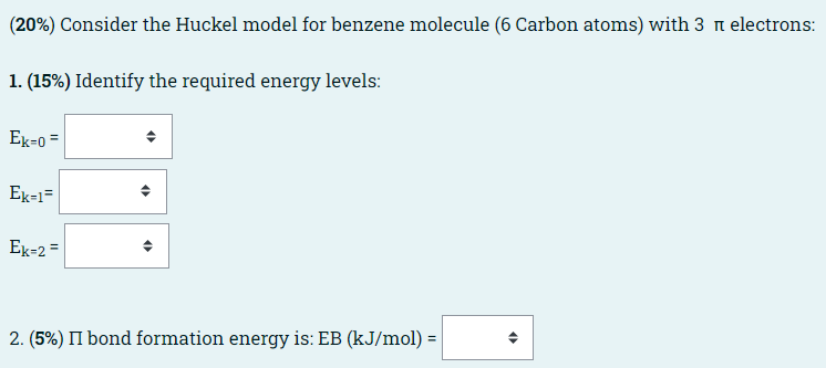 Solved (20\%) Consider The Huckel Model For Benzene Molecule | Chegg.com