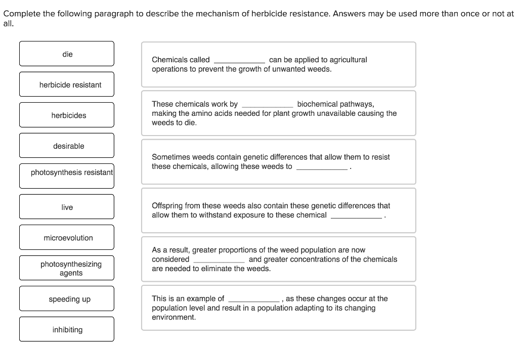 Solved Gene amplification Complete the following paragraph | Chegg.com