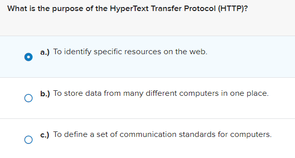 Solved What is the purpose of the HyperText Transfer | Chegg.com