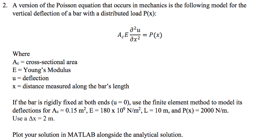 Solved 2. A version of the Poisson equation that occurs in | Chegg.com