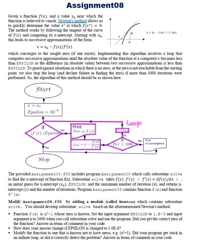 assignment f(x)