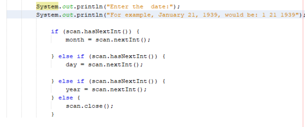 Solved System.out.println (
