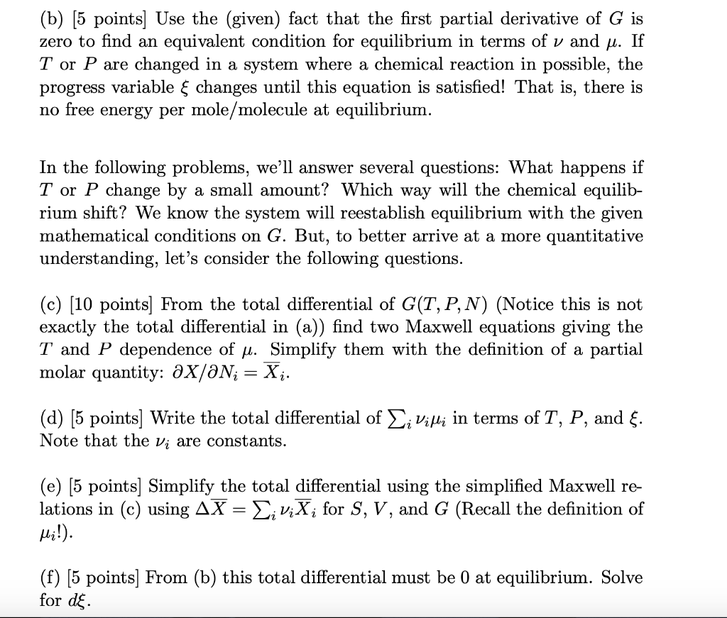3 55 Points A Chemical Equilibrium At Constant Chegg Com