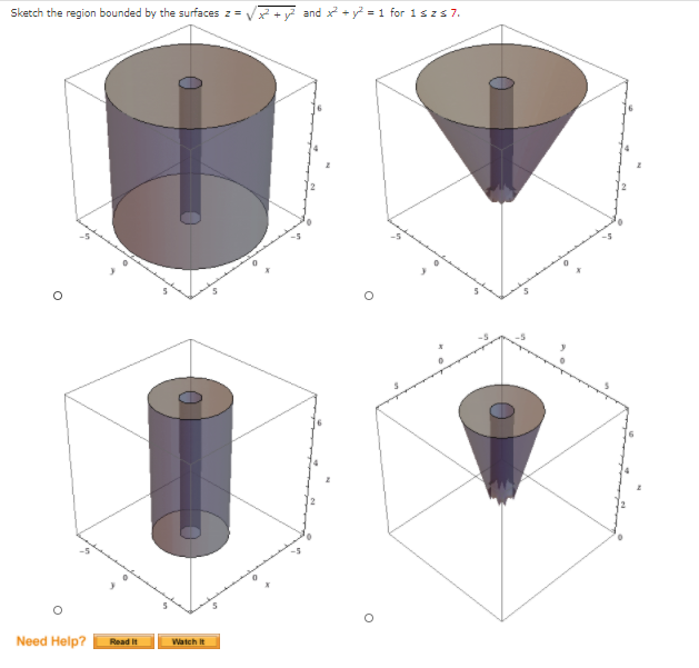 Solved Sketch the region bounded by the surfaces +yand x2 + | Chegg.com