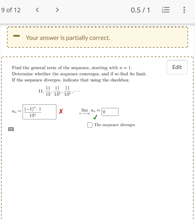 Solved Find The General Term Of The Sequence Starting With