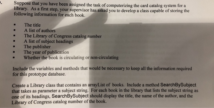 Solved Suppose that you have been assigned the task of | Chegg.com