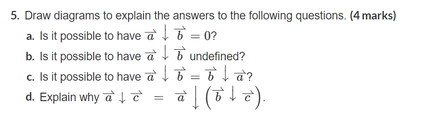 Solved 5. Draw diagrams to explain the answers to the | Chegg.com