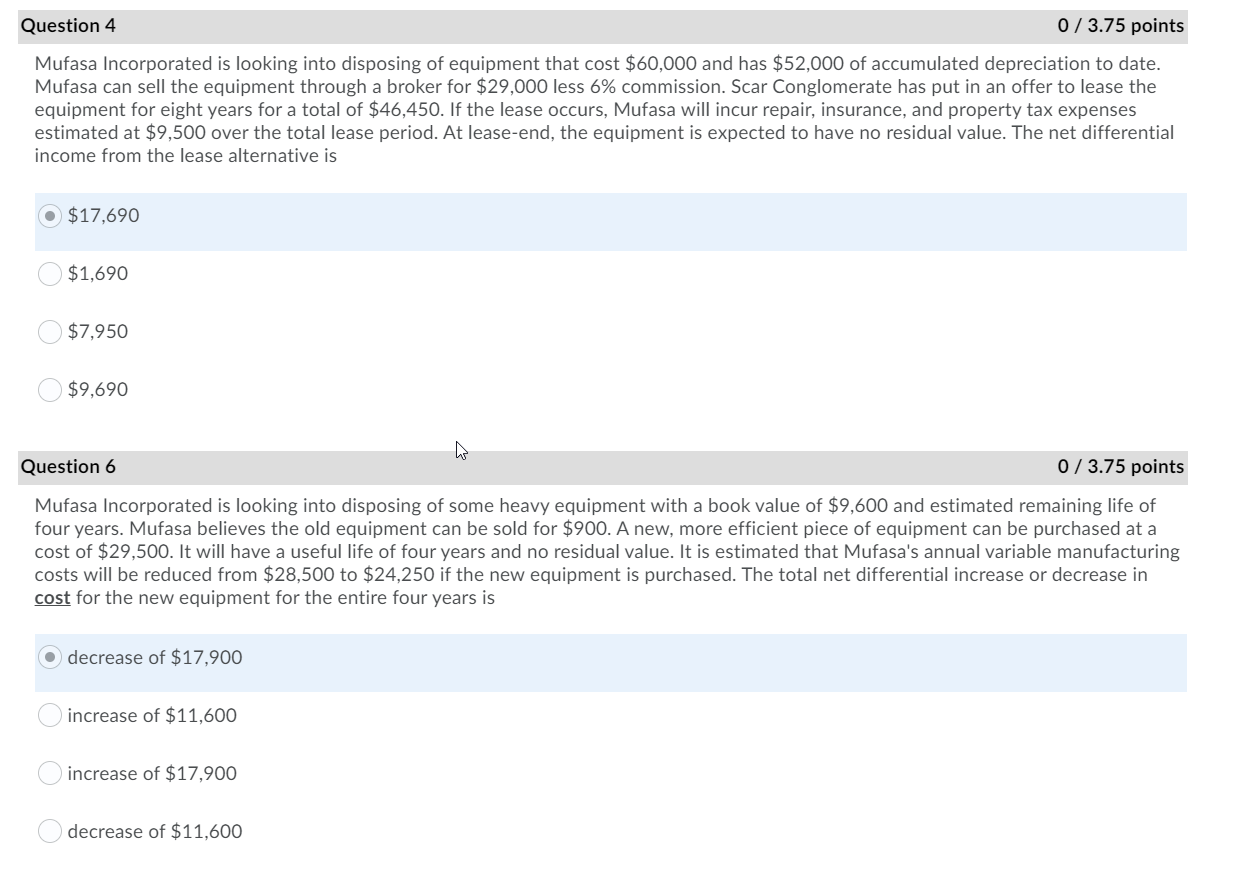 Solved These are all questions I got wrong when reviewing | Chegg.com