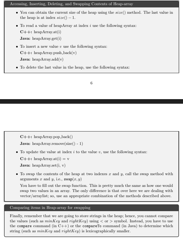 Solved Accessing, Inserting, Deleting, and Swapping Contents | Chegg.com