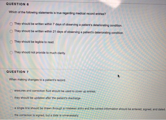 Solved QUESTION 6 Which of the following statements is true