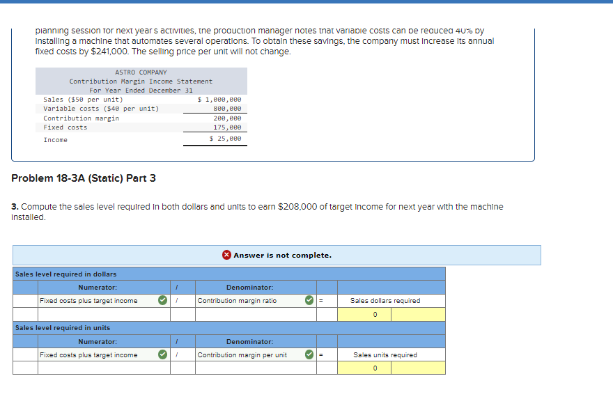 Solved Requlred Information Problem 18-3A (Static) | Chegg.com