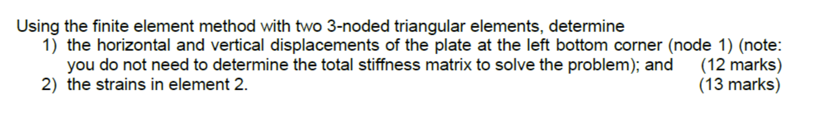 Solved A steel plate is loaded and supported (points 2 and 3 | Chegg.com