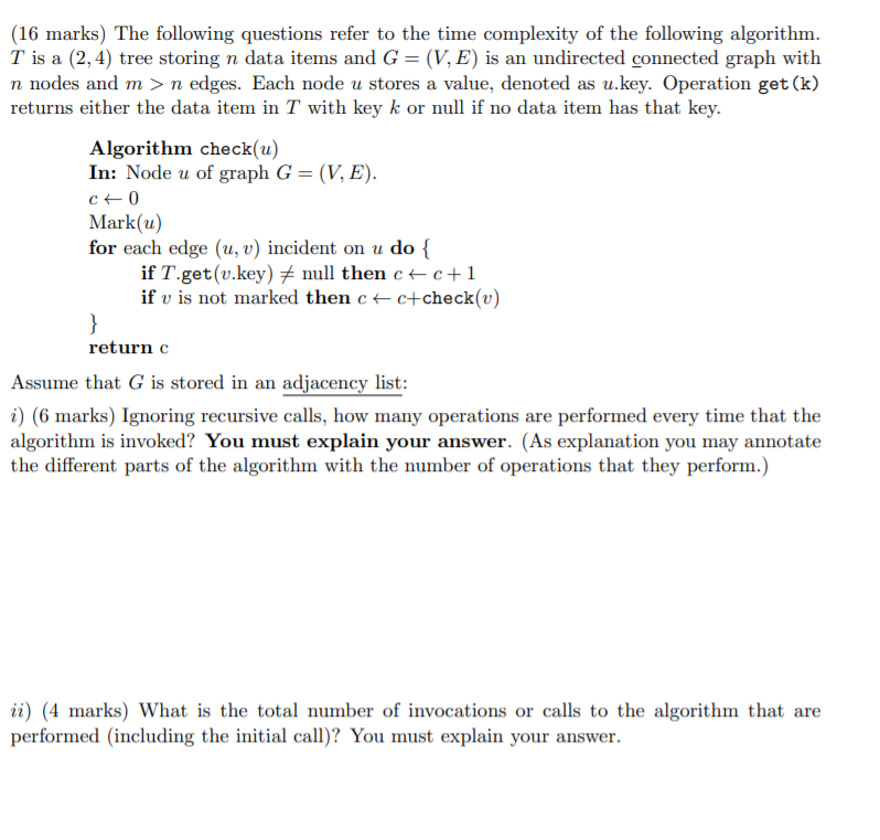 Solved 16 Marks The Following Questions Refer To The Ti Chegg Com