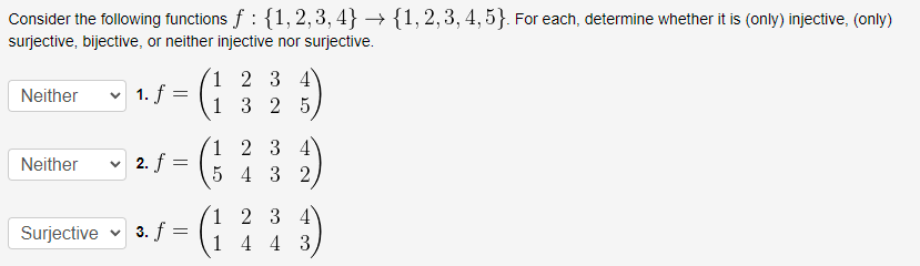 Solved Consider the following functions | Chegg.com