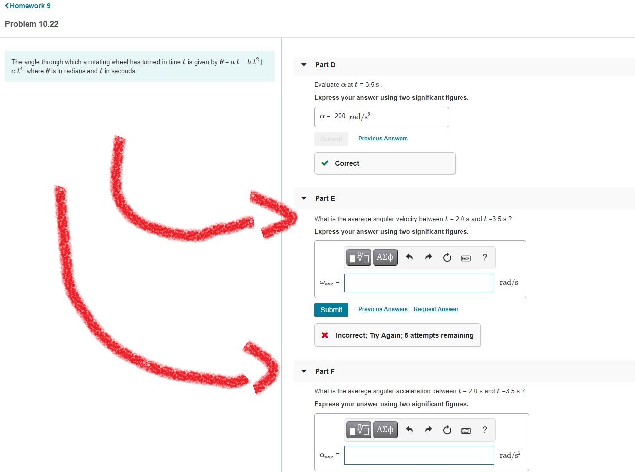 Solved Problem 10.22 The angle through which a rotating | Chegg.com