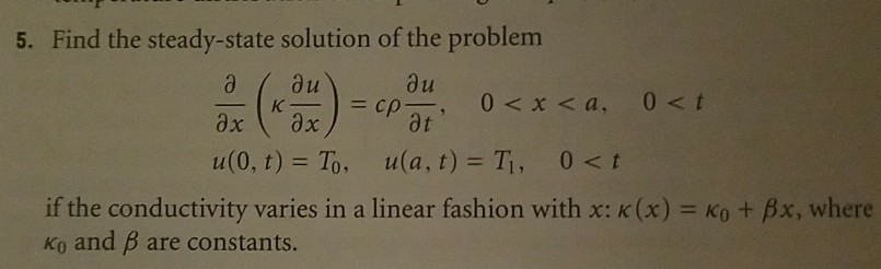 Solved find the steady-state solution of the problem if the | Chegg.com