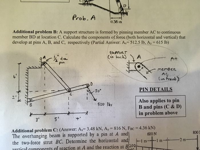 Solved Additional Problem B: A Support Structure Is Formed | Chegg.com