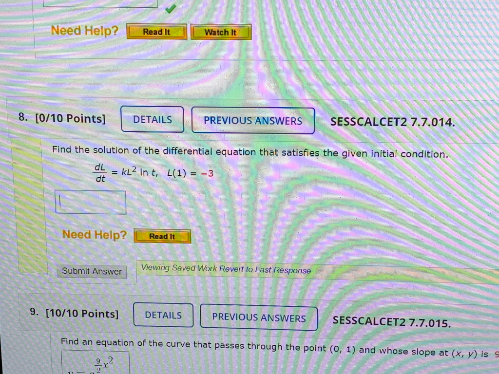 Solved Need Help? Read It Watch It 8. [0/10 Points] DETAILS | Chegg.com