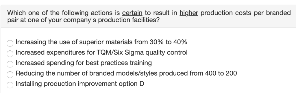 Solved Which One Of The Following Actions Is Certain To R
