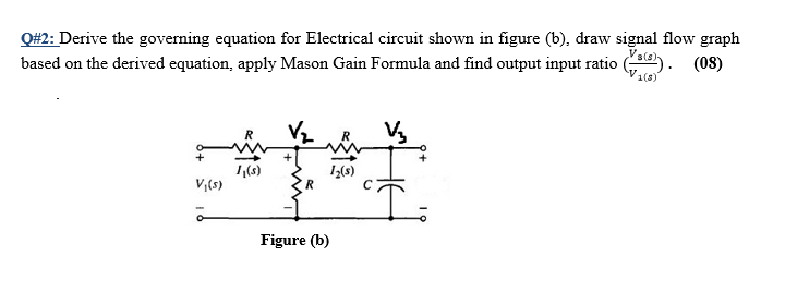 Solved Q#2: Derive The Governing Equation For Electrical | Chegg.com