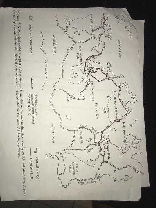 Solved Eurasian Plate North America,'plate Juan de Fuca | Chegg.com