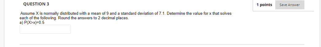 Solved QUESTION 1 1 points Save Answer X is a normal with | Chegg.com