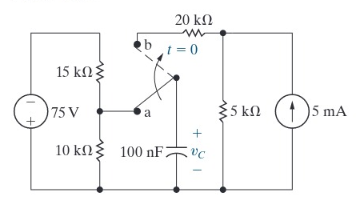 Solved 7.56 The switch in the circuit of Fig. P 7.56 has | Chegg.com