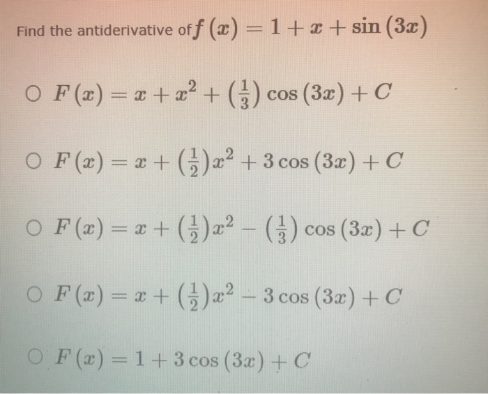 let f x be an antiderivative of ln x 3 x